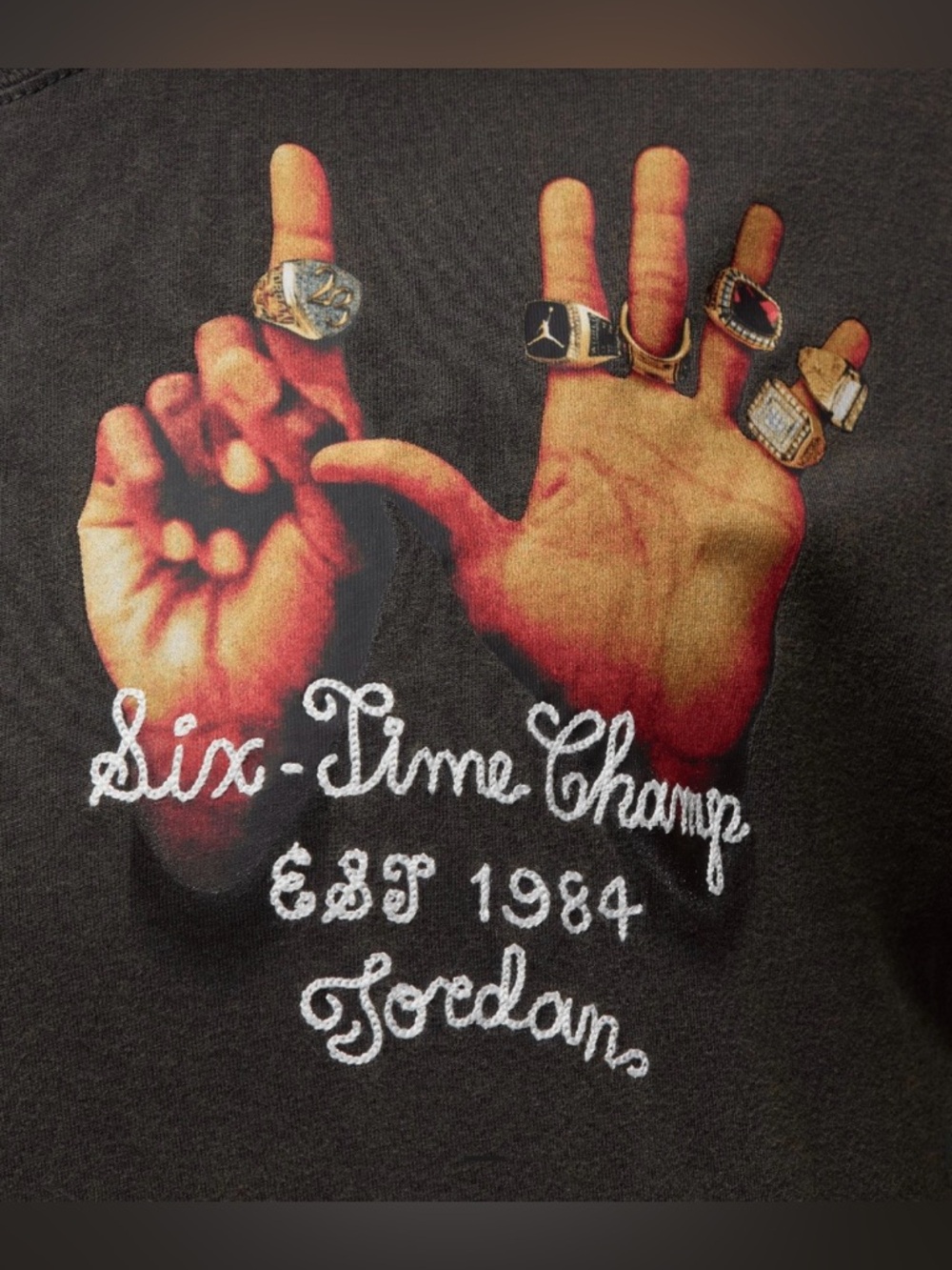 Jordan Air WOMENS JORDAN 6 RINGS GRAPHIC TEE M